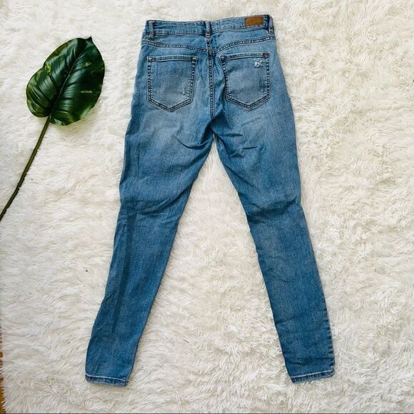 GARAGE | Blue Distressed Skinny Jeans Size 5 - Picture 2 of 5